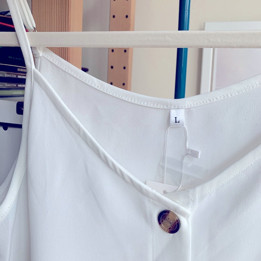 Ivory button down blouse